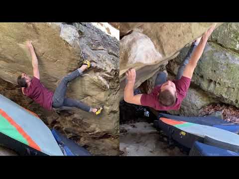 Beta Video for climb jimmy hendrix face v8, Rocktown