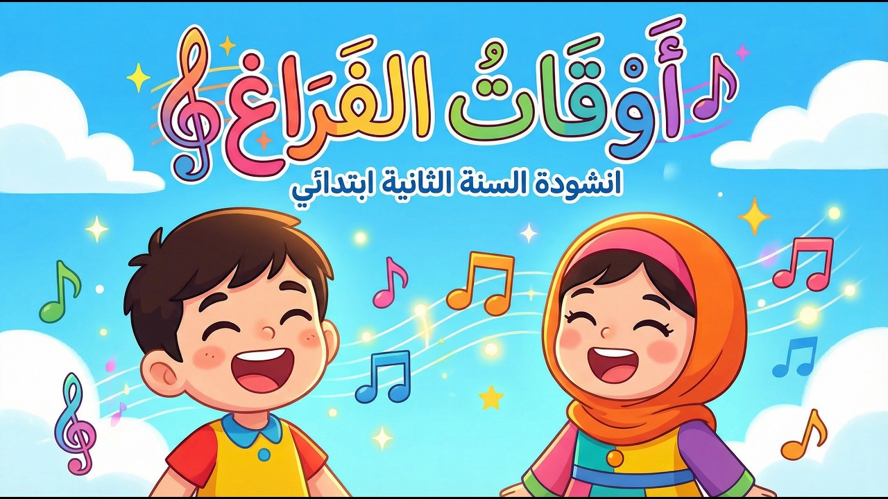 أنشودة 🎵 ~ أوقات الفراغ ~ هيا هيا اخوان نتعرف سر الأكوان - السنة الثانية ابتدائي [مع الكلمات]