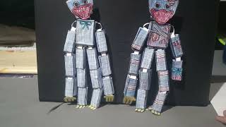 Making a patched-up papercraft of Huggy Wuggy from Poppy Playtime 5