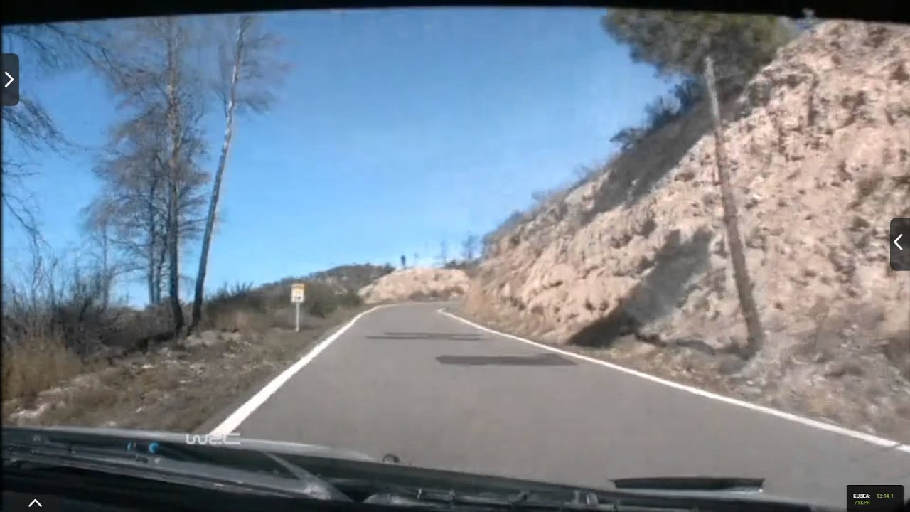 Onboard Kubica rally Catalunya-costa Daurada ss5 2015