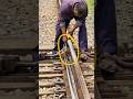 Switch Rail bolt tightening. #railtrack #railway #train #shorts