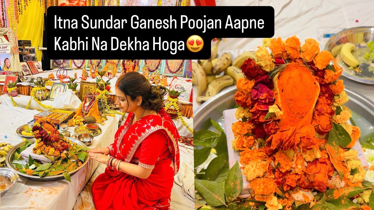 Ghar Mein Ganpati Pujan 🐘✨ | Bappa Ki Kripa Se Bhara Din
