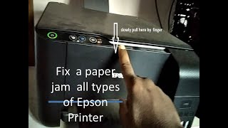 Epson Printer How to fix Paper Jam Remove Paper Jam Paper Jam Solution