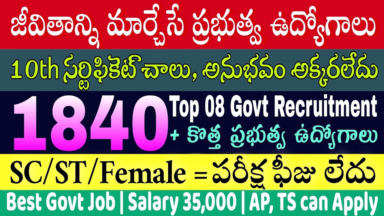 Top 8 Government Job Vacancy in October 2022 Latest Govt Jobs 2022