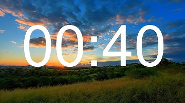 Timer 40 Seconds with Nature theme 4K