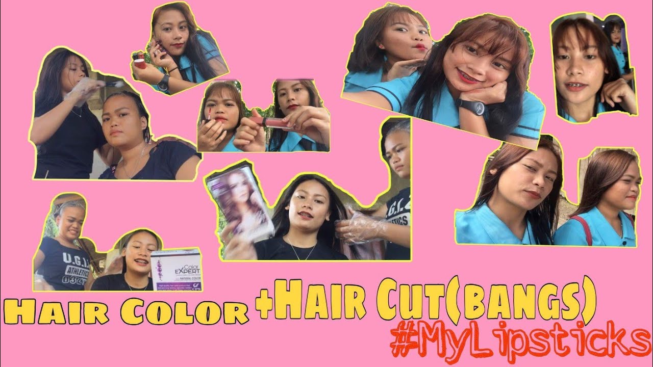 HAIR COLOR + HAIRCUT (BANGS) + SHADES OF MY LIPSTICK COLLECTION // PHILIPPINES