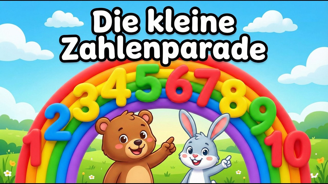 Die kleine Zahlenparade: Zählen lernen 1-10 🎈 Kinderlied zum Mitsingen