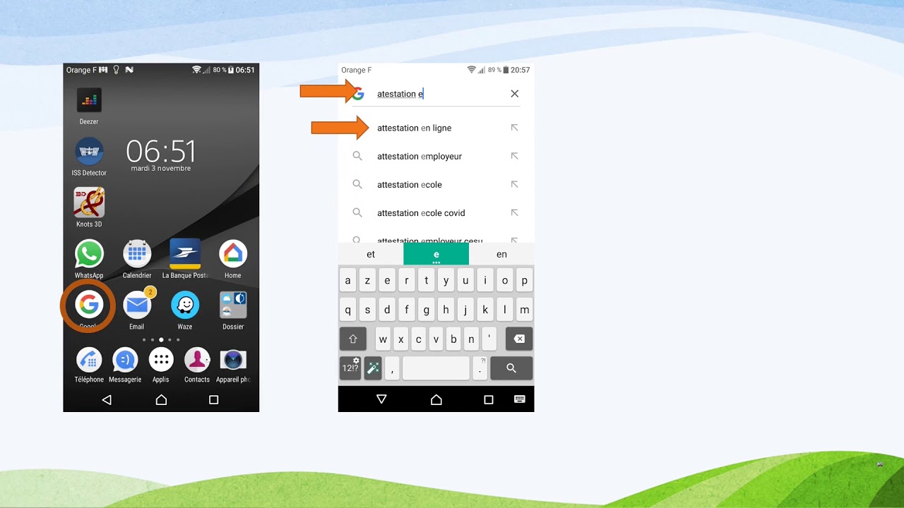 Faites facilement votre attestation de sortie sur votre téléphone