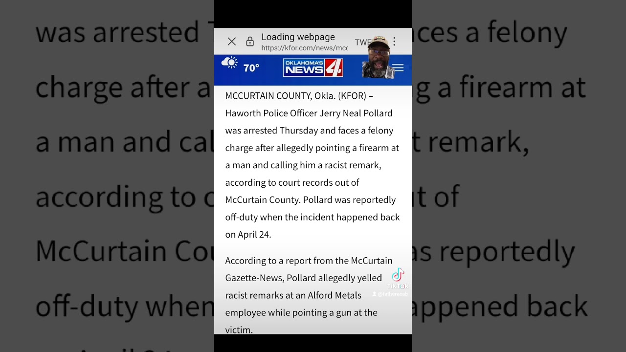 ⁣Cop arrested for pointing rifle and shouting racist remarks. #oklahoma