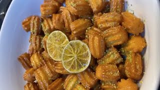 طريقة عمل بلح الشام و شيرة الحلويات - وصفات بنت الهاشمي