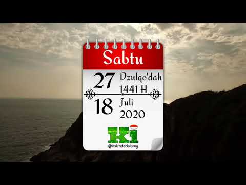 Sabtu, 27 Dzulqo'dah 1441 H / 18 Juli 2020