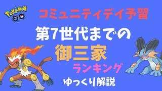 ポケモンgo コミュニティデイ予習 第7世代までを含む御三家ランキング ゆっくり解説 Youtube ポケモンgo コミュニティデイ予習 第7世代までを含む御三家ランキング ゆっくり解説 Youtube