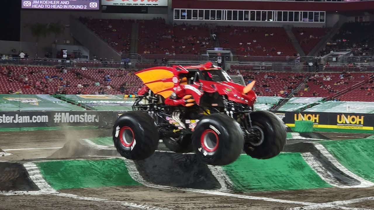 Monster Jam Tampa 2021 Racing Show 2 3/13/21 YouTube