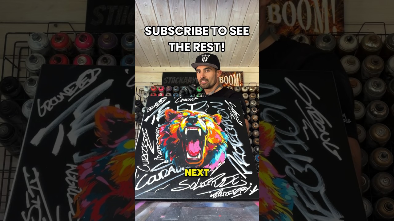 I painted a spirit bear! 