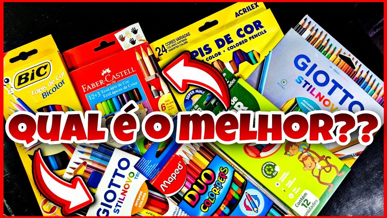 Qual é o melhor lapis de cor??? Mostrando todos os meus lapis de cor novos!