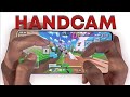 MINECRAFT HIVE BEDWARS ON MOBILE HANDCAM 