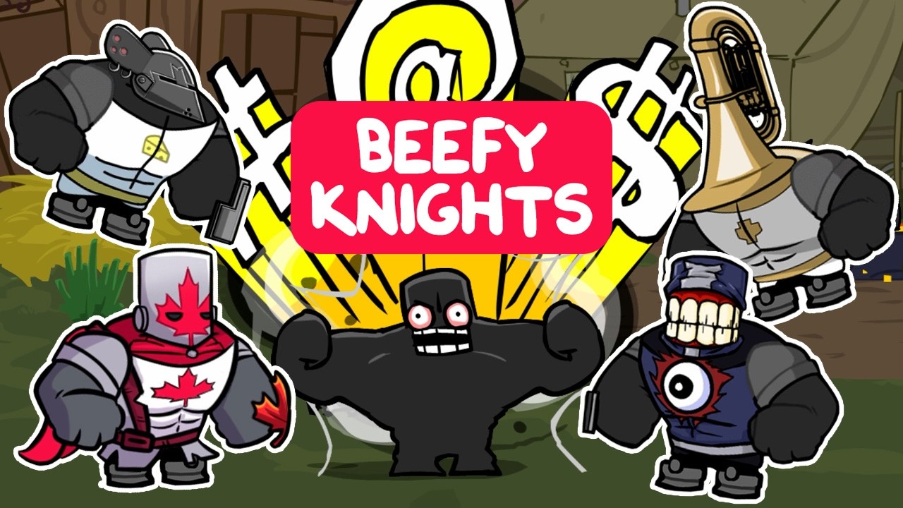 Набор «Рыцари-разрушители из Castle Crashers»: канадцы, крысиные короли, сыр и зубы.