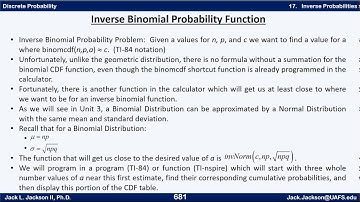 Statistics 2.17.3.1 Inverse Binomial Probability Function