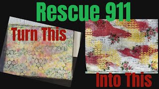 HOW TO SAVE A PAGE - #savethepage #artjournal #mixedmedia