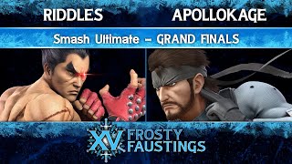 FFXV Grand Finals - Riddles (Kazuya) vs ApolloKage (Snake) - Smash Ultimate