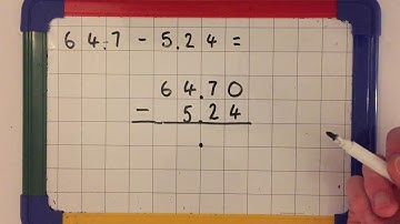 Subtracting Decimals - Year 5 (Voice)