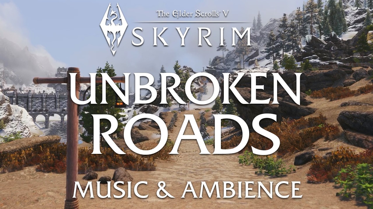 Unbroken Road | Atmospheric and Relaxing Elder Scrolls 5 Skyrim Music and Ambience