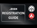 Avvy domains  how to register and set up your avax address