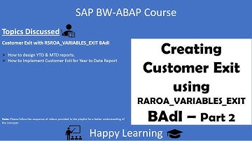 20 Customer Exit using RSROA BaDI in BW4HANA Part 2