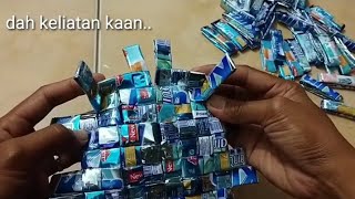 cara paling gampang membuat pojokan tas keranjang dari bekas deterjen atau bungkus kopi screenshot 5