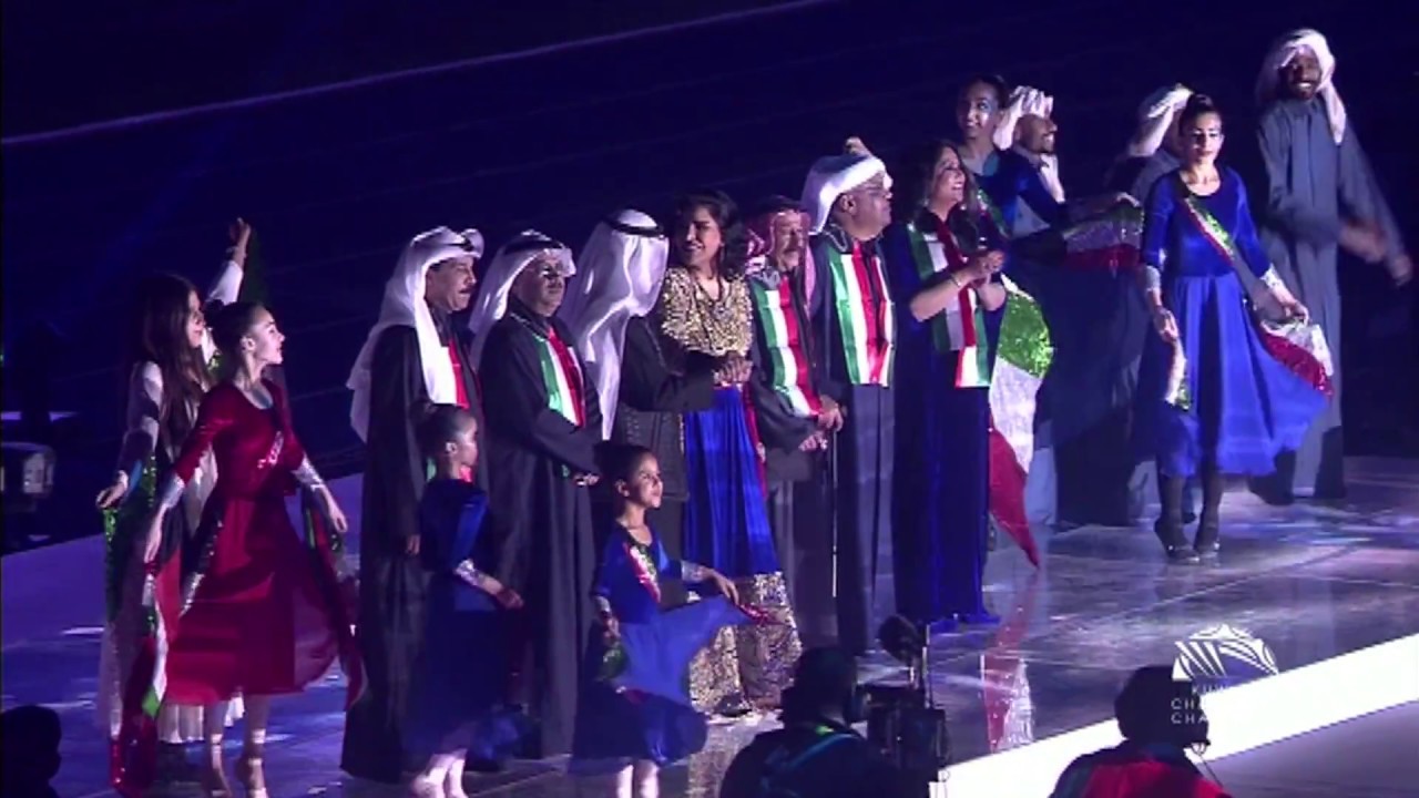 المجد هنا اغنيه افتتاح استاد جابر الدولي