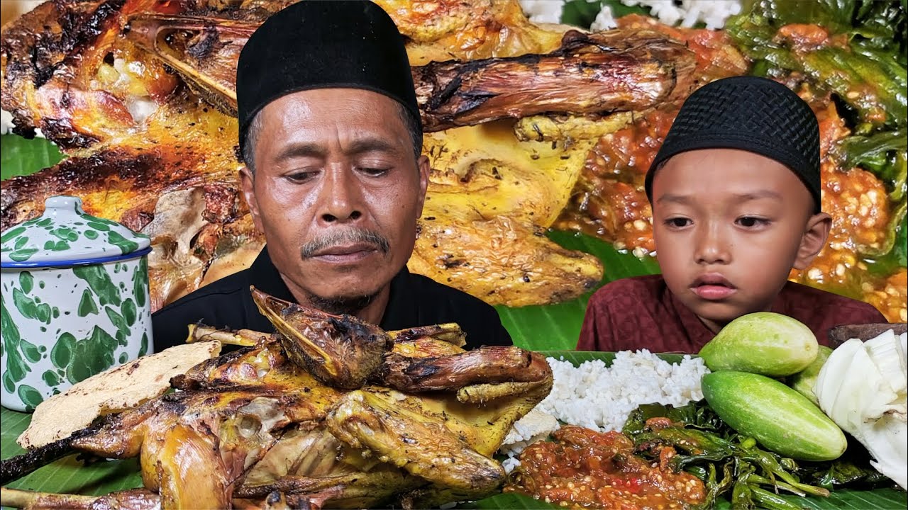 Ayam Kampung Bakar, Tumis Genjer & Lalapan Segar
