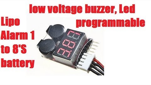 Lipo Alarm 1 to 8