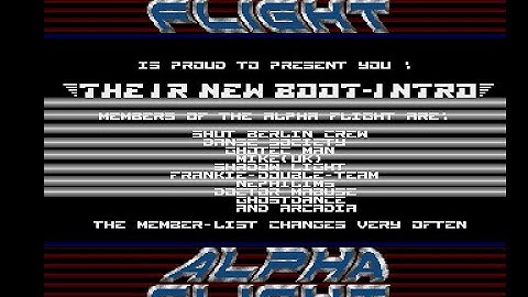 New Boot Intro by Alpha Flight (1988) - Amiga Intro