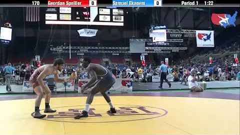 Fargo 2012 170 Round 3: Geordan Speiller (Florida)...