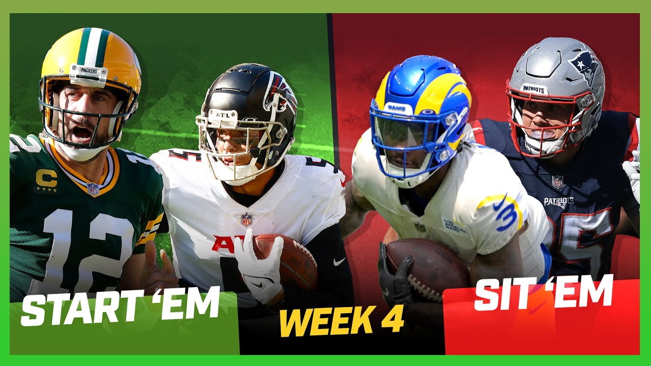 Week 4 Start 'Em, Sit 'Em Set A Winning Fantasy Lineup! YouTube