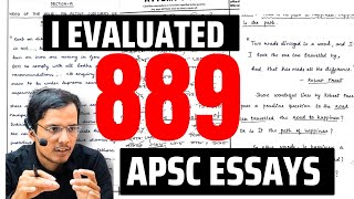 WHAT I DISCOVERED AFTER 889 APSC ESSAYS !