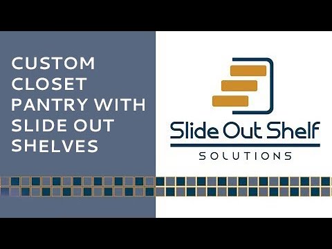 Custom Closet Pantry with Slide Out Shelves
