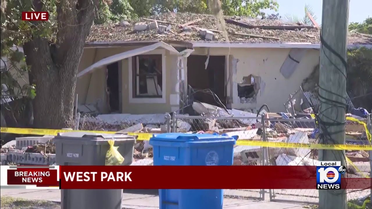 Gas explosion destroys house, also impacts neighbors - YouTube