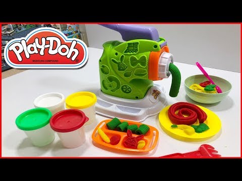 Video Playdoh Đất nặn máy thần kì làm thức ăn mì, nui, phở,... - youtube
