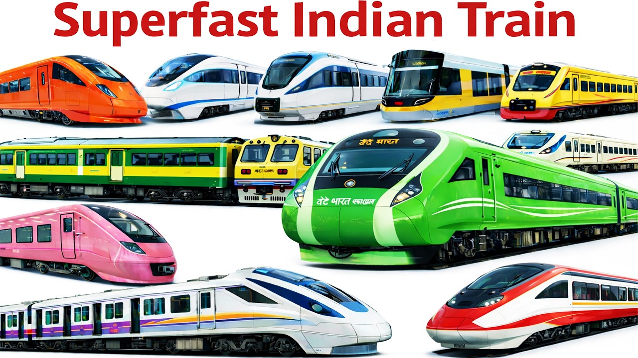 Superfast Indian Trains | Trains | Trains For Toddlers Learning #train #railway #kids #kidslearning