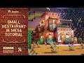 [Minecraft tutorial] Real architect's building base in Minecraft / small restaurant in mesa  #74