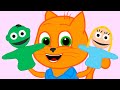 Cats Family en Français - Frère Théâtre De Marionnettes Animé 2021 en Français