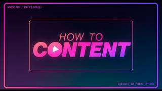 How to Content | Episode 3: The Settings to Change Before Your Next Shoot