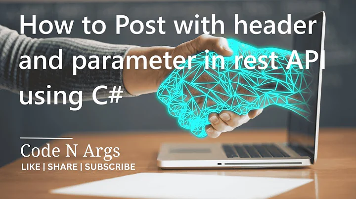 How to Post with header and parameter in rest API using c# | web api tutorial c# | part 2