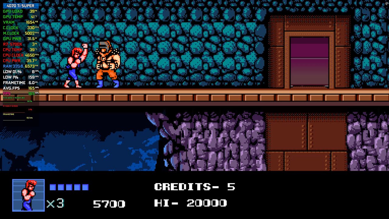 Double Dragon 4 : RTX 4070 Ti SUPER 16G + Ryzen 7-5700X [ Benchmark 1440pᴴᴰ ]