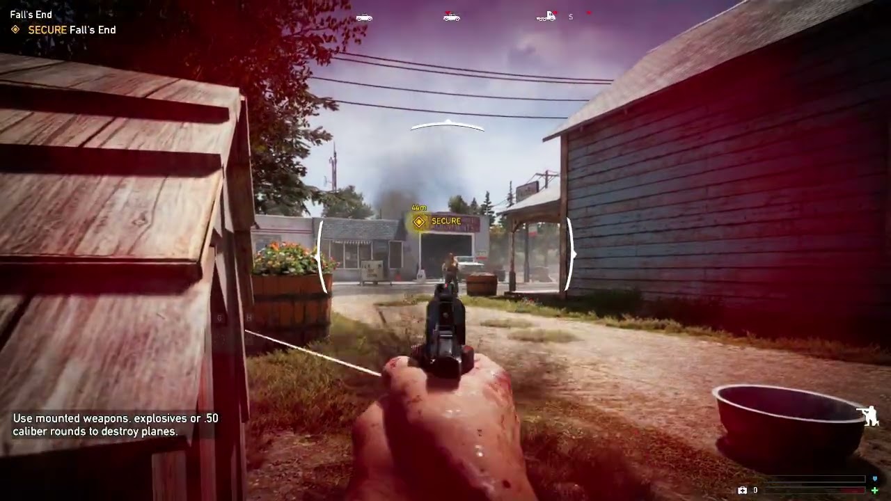 Farcry 5 fresh start falls end please can someone tell me why the audio is echoing