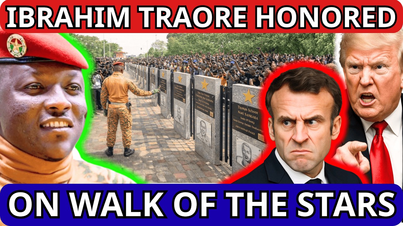 СРОЧНО: На Аллее звёзд выгравирована надпись с именем Ибрагима Траоре — это событие потрясло всю ...