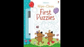 Wipe Clean First Puzzles - Usborne