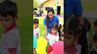 Counting made creative through hands-on practice! #HappyKidsPreschool #CreativeLearning #counting