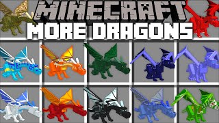 Minecraft MORE DRAGONS MOD / RIDE ALL TYPES OF DRAGONS FROM TRAIN YOU DRAGON !! Minecraft Mods screenshot 5